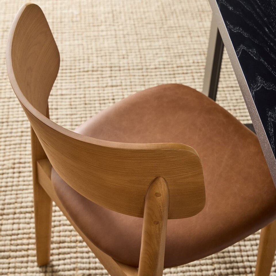Lalia Leather Dining Chair West Elm Australia